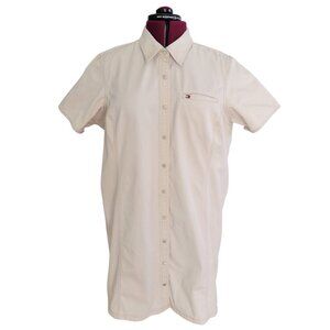 Tommy Hilfiger Short Sleeve Button-Up Denim Dress (Size 20)